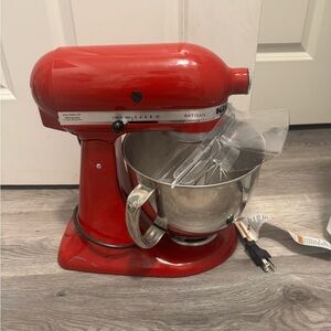 KitchenAid Artisan Mixer in Bold Red